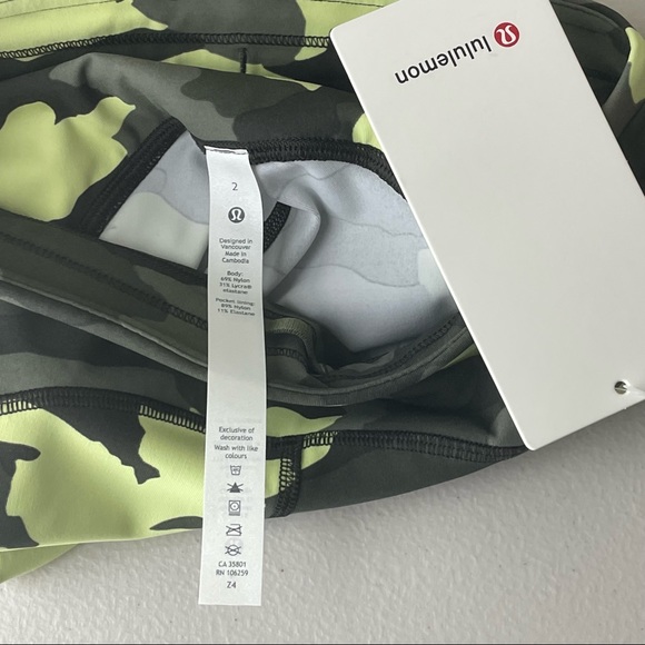 LULULEMON NWT SWIFT SPEED HIGH RISE CROP 21” LEGGINGS 0 2 12 14 HERITAGE Camo - Picture 11 of 11